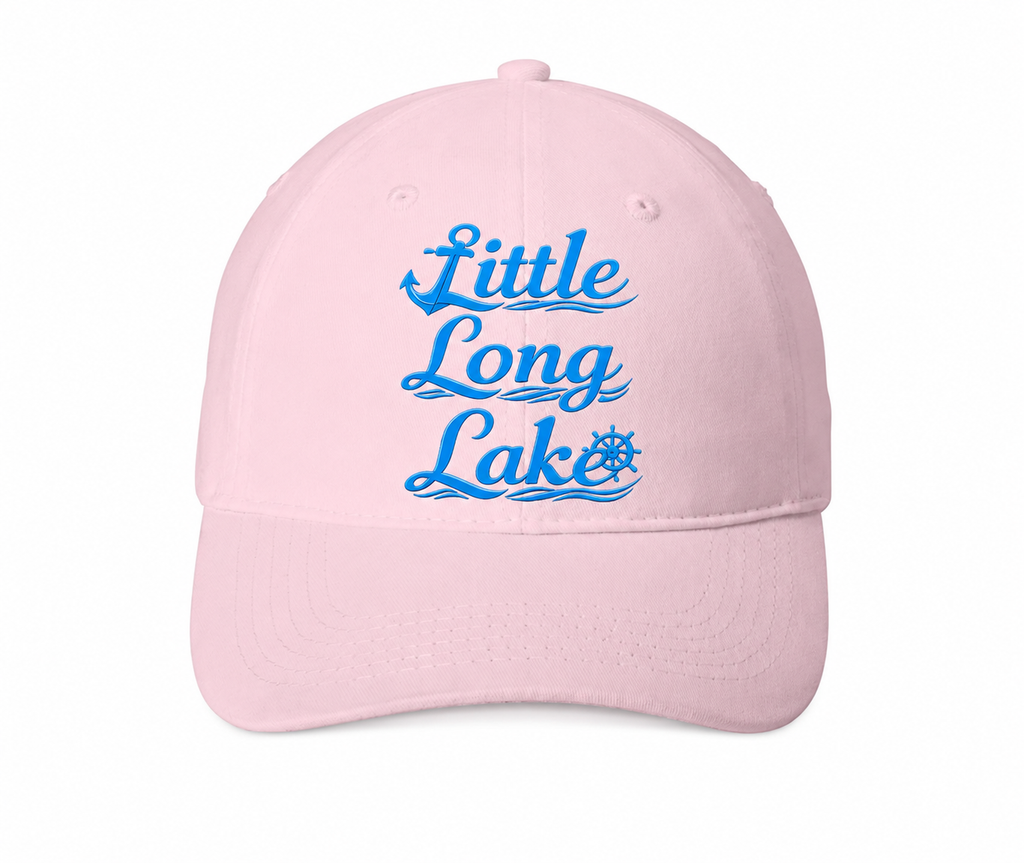 Little Long Lake Low Profile All Cloth Emroidered Hat
